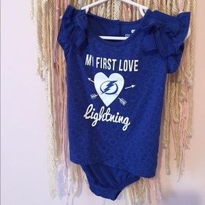 Tampa baby lightning onesie